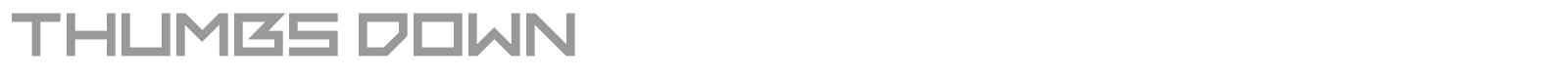Thumbs Down font preview